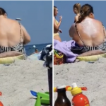 Каква царица! Жена на плажа во Грција смислила генијален начин да си го намачка грбот и сега и завидуваат сите (ВИДЕО)