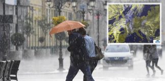 НАЈАВЕНО Е НЕВРЕМЕ:Утре и за викдндот очекувајте силен ветер и обилни врнежи од дожд