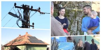 Со голема радост и возбуда, Стефан, Милица и малиот Лазар го дочекаа новогодишното пакетче